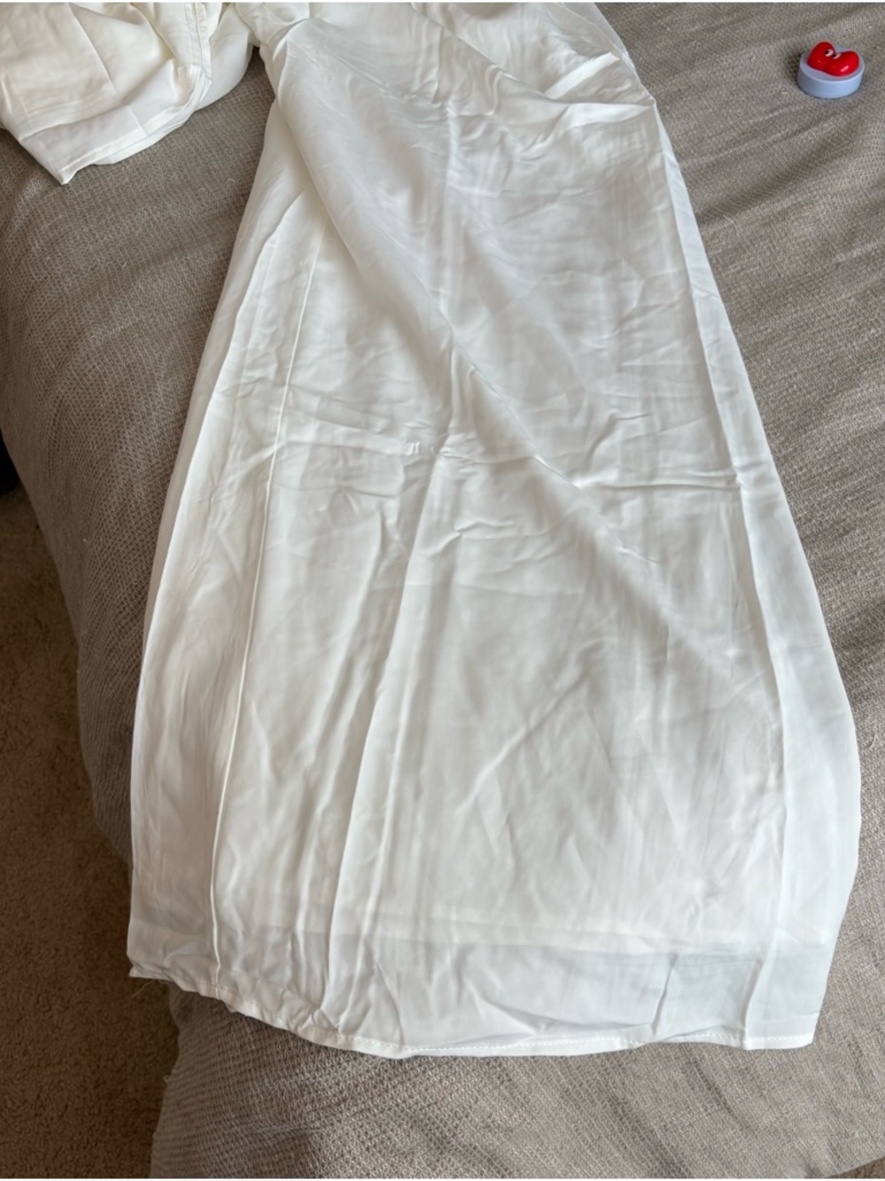 Chicways Ivory Long-Sleeve Belted Jumpsuit - Never Worn - Picture 8 of 11